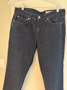 Like NEW or are NWOT Rag & Bone Dre low-rise slim boyfriend  dark Blue Jeans